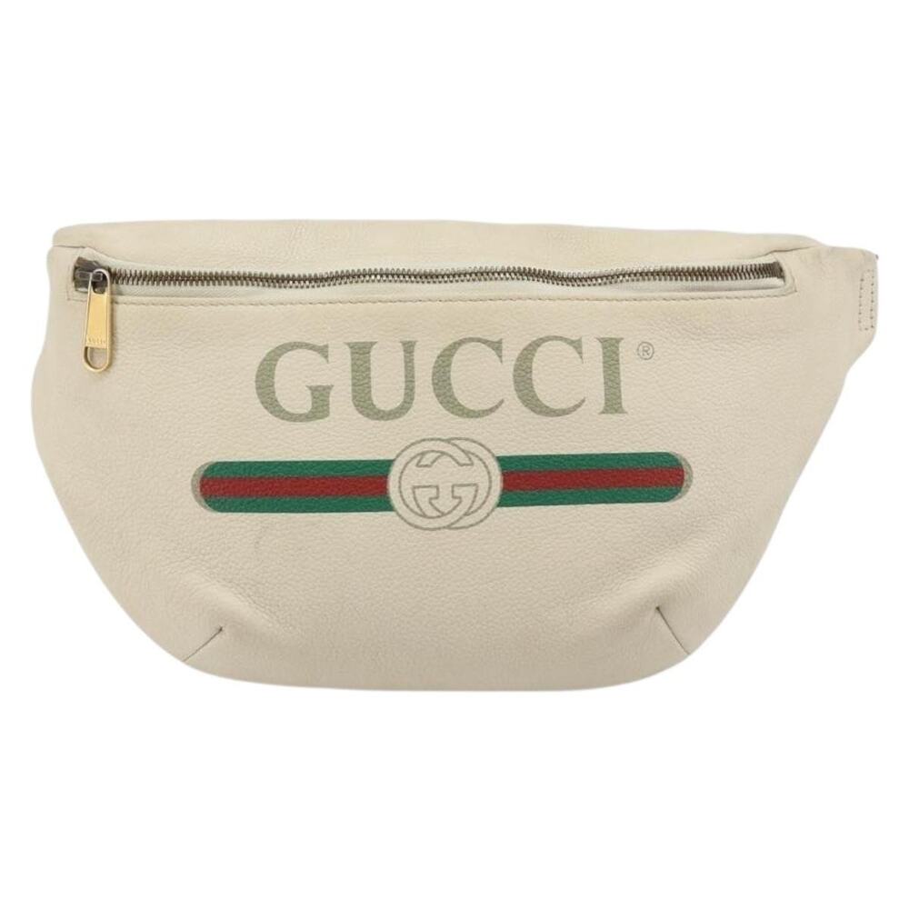 Gucci Leather Web Waist Bag Red